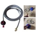 thumbnail image 3 of Conjunto de reguladora de propano Zulema ajustable de 78 pulgadas Manguera adaptadora de gas para estufa, 3 of 8