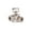 Nickel Plated, variant on B&P LampĀ® Solid Brass Friction Swivel and Key Style Pin, Tapped 1/8IP on Each End, Unfinished Brass