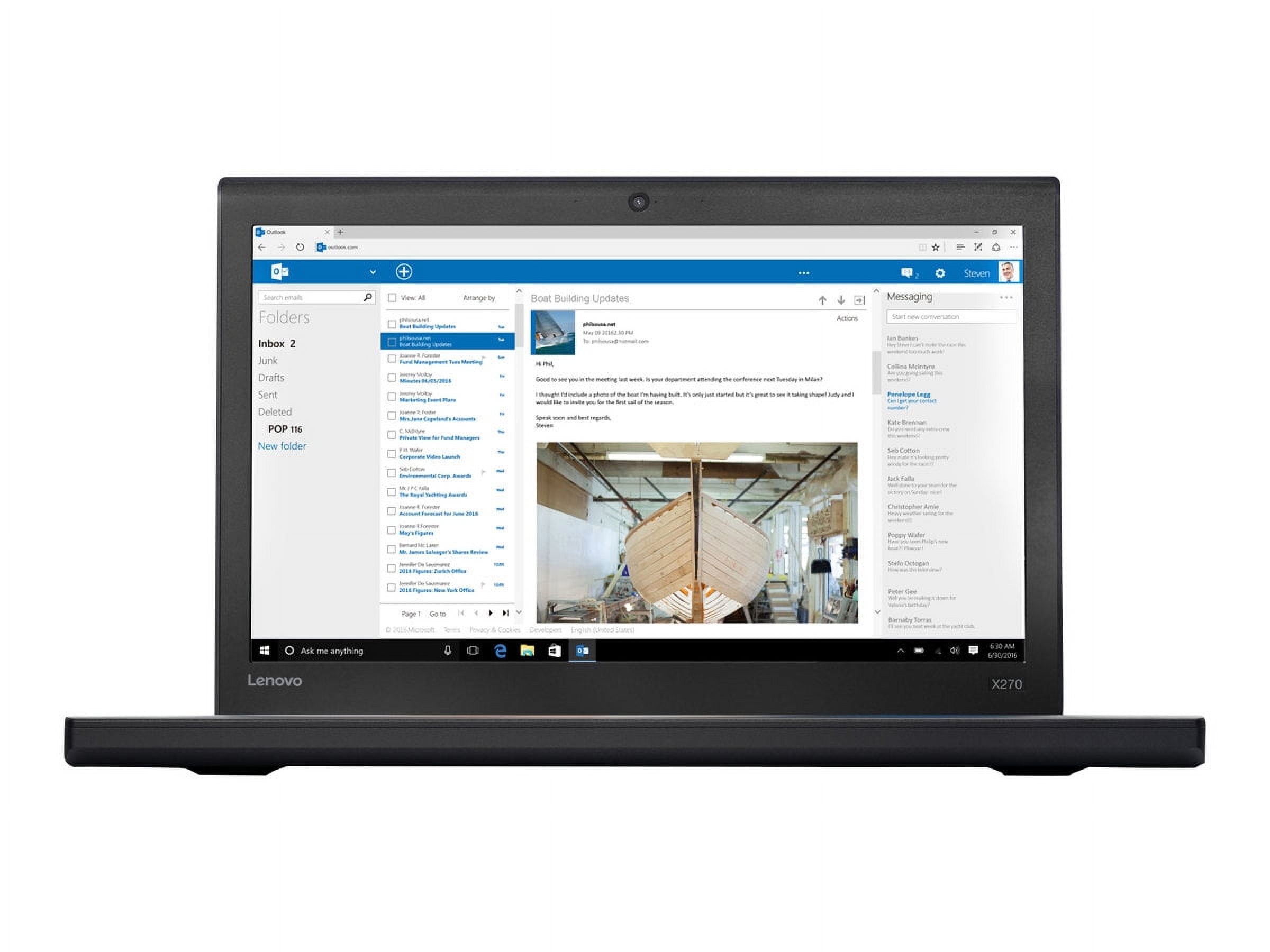 Lenovo ThinkPad X270 20HN - Intel Core i5 - 7200U / up to 3.1 GHz