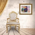 thumbnail image 3 of Dean Russo Collection 32x26 Gold Ornate Wood Framed with Double Matting Museum Art Print Titled - Pug Love, 3 of 4
