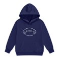 thumbnail image 5 of CPNG Girls Hooded Sweatshirt Football Print Long Sleeve Hoodie Pullover Top Trendy Comfy Daily Casual Loose Sweatshirts, 5 of 6