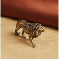 thumbnail image 2 of Brass Lion Figurine Solid Statue Animal Figurines Toys House Desktop Decoration, 2 of 4