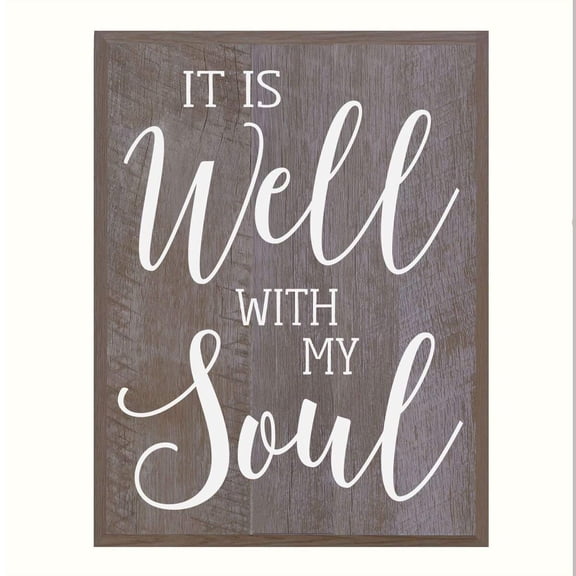 Housewarming Family Wall Hanging Plaque Gift - It Is Well With My Soul