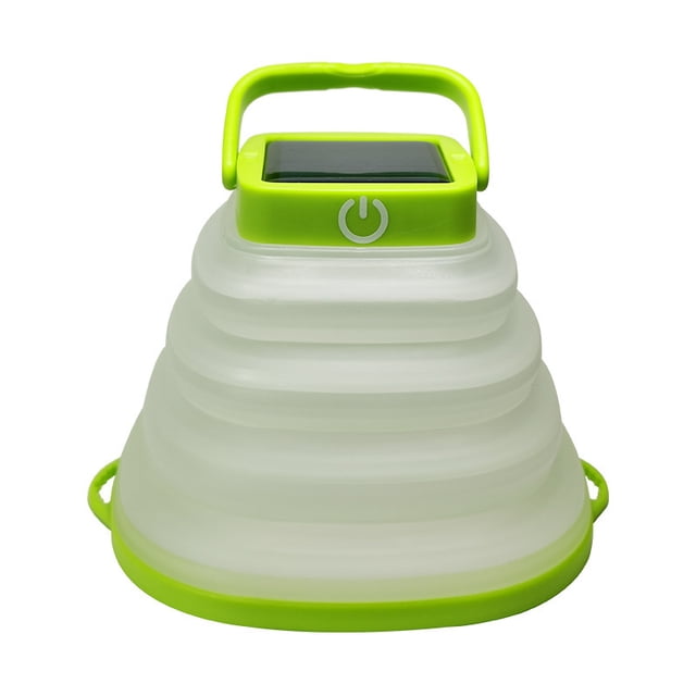 Jinsinto Collapsible Lantern Rechargeable by Solar Panel or USB, Camping Lantern Portable with LED and IP67 Waterproof, Outdoor Light for Tent, Camping