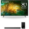Sony XBR-55X800H 55" 4K Ultra High Definition HDR LED Smart TV with a Sony HT-Z9F 3.1 Channel Bluetooth Built-In Wi-Fi Dolby Atmos Soundbar (2020)
