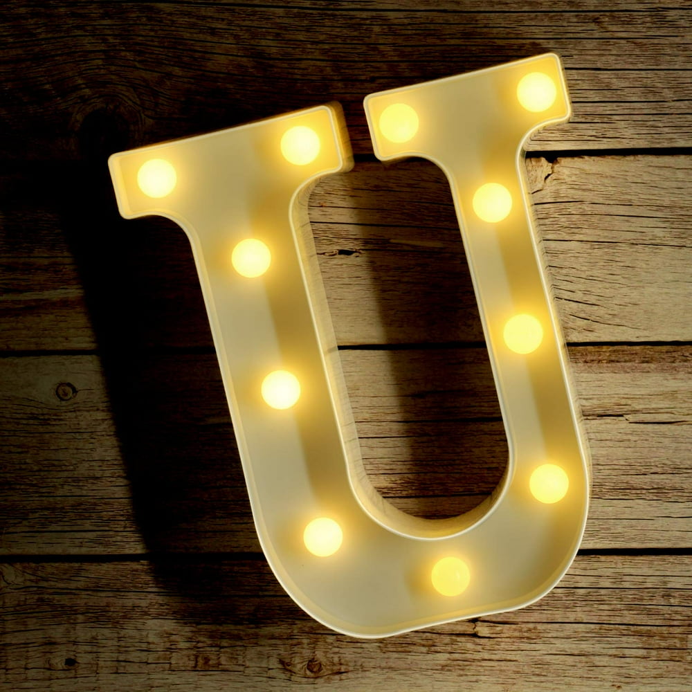 Novelty Place Alphabet Light Marquee Letters Sign with Shining Bulbs