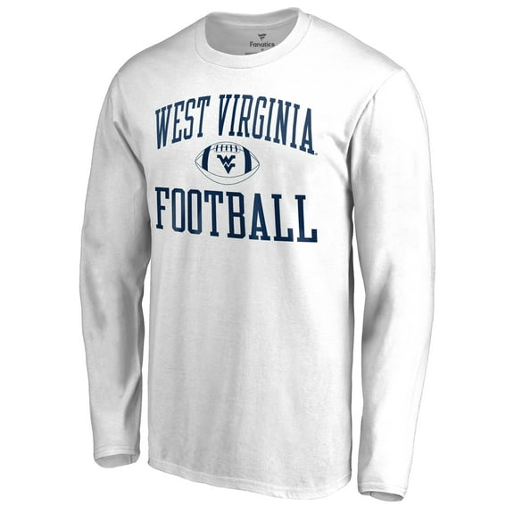 Men's White West Virginia Mountaineers First Sprint Long Sleeve T-Shirt