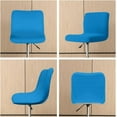 Blue Bar Stool Covers Counter Height Chairs Covers High Back Slipcovers
