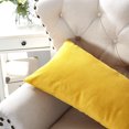 thumbnail image 3 of Home Soft Things Milliken Plush Throw Pillow Covers 2 Piece Set - Jojoba Yellow - 14" x 26", 3 of 5