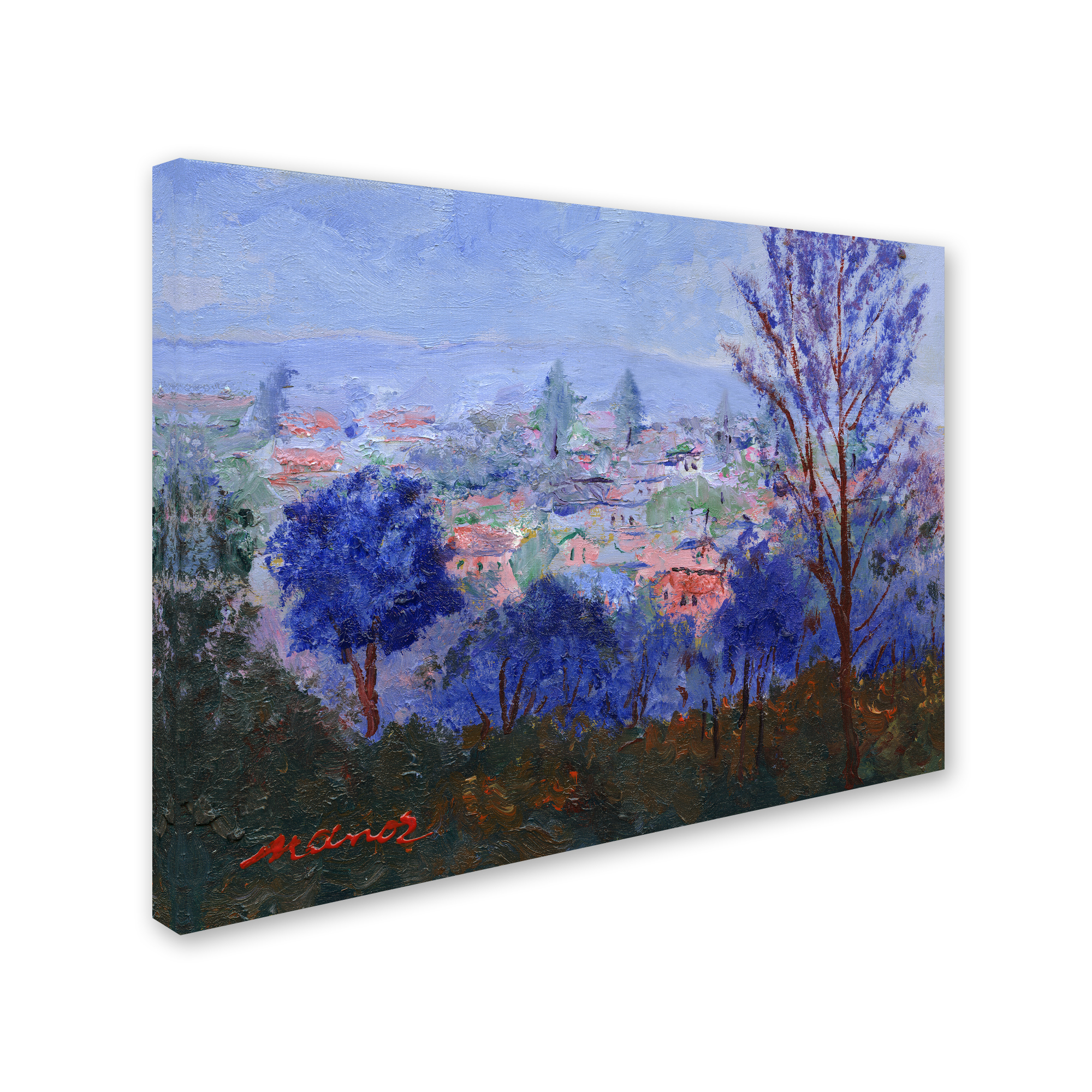 Trademark Fine Art "Mystic Town" Canvas Art by Manor Shadian