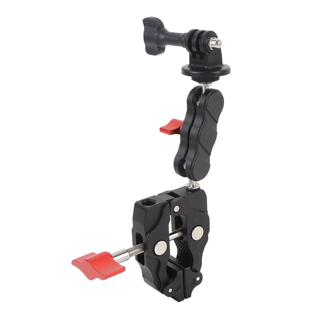 Camera Clamp Mount, Scratch Resistant Anti Shake Cycling Action Camera Mount Clamp for Phone