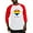 Red/White, variant on - Love Is Love Baseball Jersey - Cotton Baseball Jersey, 3/4 Raglan Sleeve Shirt