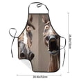 thumbnail image 2 of Pofeuu Funny Horse Faces Expressions Print Aprons with Pockets, Cute Aprons for Kitchen, Cooking, Server, Barber, Chef Apron, 2 of 7
