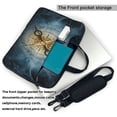 thumbnail image 2 of Lsque Vintage Compass Pattern Laptop Bag – Portable & Slim Single-Shoulder Computer Case with Adjustable Strap, Protective, Lightweight for 13”/14”/15.6” Laptops, 2 of 8
