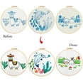 thumbnail image 3 of Animal Embroidery Kit for Beginners 3 Set Adults Crafts Needlepoint Cross Stitch Kits, 3 of 8