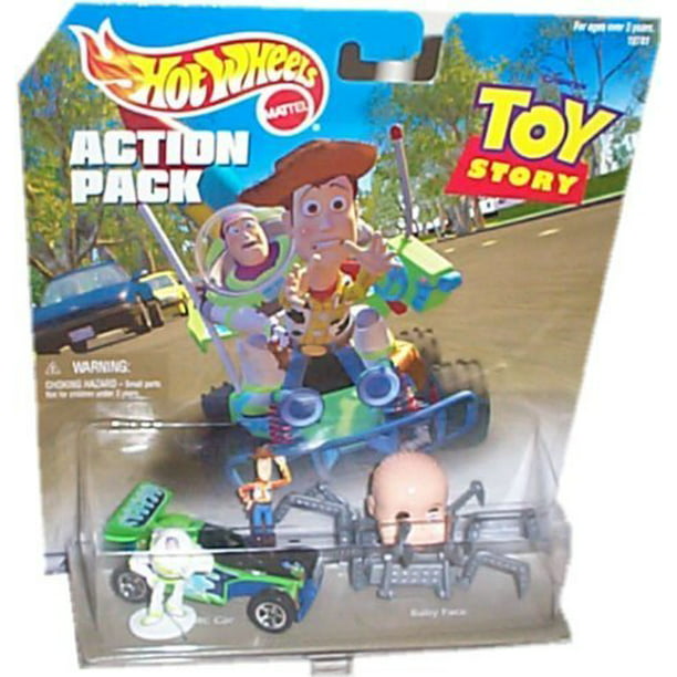 Hot Wheels Action Pack TOY STORY with RC CAR BABY FACE BUZZ & WOODY