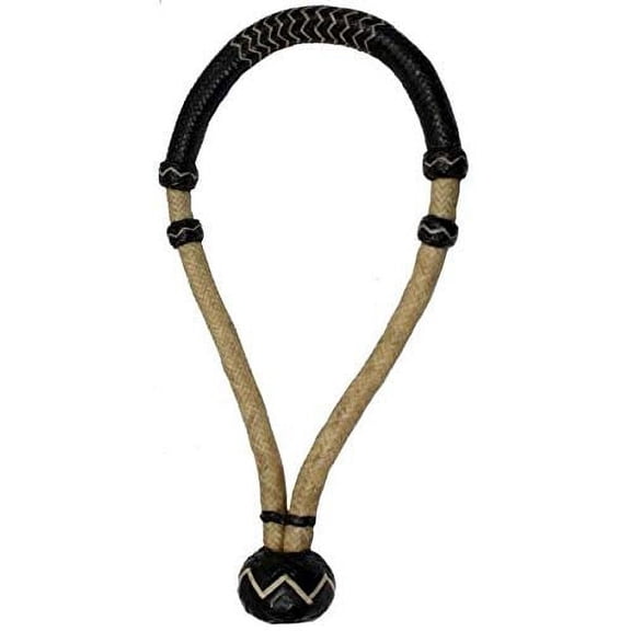 Showman 5/8" Two-Toned Rawhide Braided Show Bosal