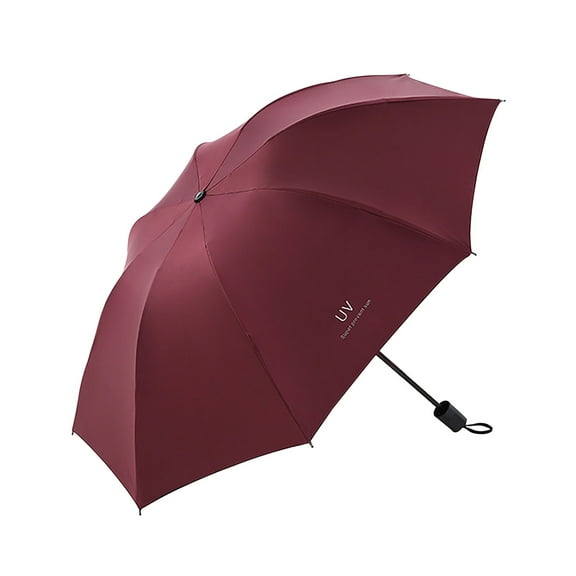 EGYMEN Automatic Folding Umbrella, UV Protection Compact Travel Umbrella with Inverted Design, Windproof and Waterproof Design for Sun and Rain(Wine)