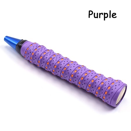 Anti-skid Tennis Squash Racket For Fishing Rod Baseball Bats Badminton Sweatband Sweat Absorbed Anti-slip Band Grip Tape PURPLE