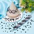 thumbnail image 4 of 1set 1 Box 1300Pcs Black Bicone Beads Black Faceted Glass Beads Bulk 3mm 4mm 6mm Drink Party Gothic Wholesale Bicone Beads for Jewelry Making Necklace Bracelet Earrings Suncatcher Crafts, 4 of 6