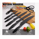 thumbnail image 2 of Juego De Cuchillos De Cocina De Acero Inoxidable Color Negro, 2 of 4