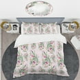 thumbnail image 2 of Designart 'Floral Botanical Retro X' Mid-Century Modern Duvet Cover Set, 2 of 4