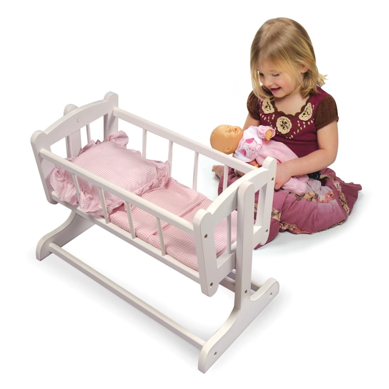 Badger Basket Heirloom Style Doll Cradle with Bedding photo 7