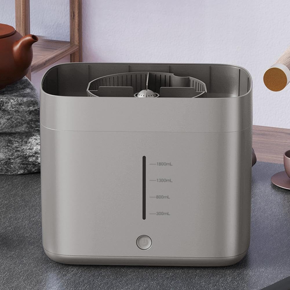 Electric Glass Rinser Tea Cup Washer | Desktop Automatic Cup Washing Machine with 1.6L Water Tank | High Pressure Jets for 3-10cm Diameter Cups | Portable Bottle Washer for Home, Bar & Coffee Shop
