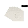 thumbnail image 2 of Winter Suede Acid Free 7x7 Cirlce Picture Frame Mat with White Core Bevel Cut for 5x5 Pictures -, 2 of 3