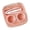 Orange, variant on Blue Portable Compact Contact Lens Storage Case With Integrated Accessory Holder For Daily Use And Travel Organization