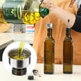 thumbnail image 4 of Dispensador de aceite de oliva de vidrio AOZITA de 500 ml con vertedores de acero inoxidable, 4 of 8