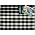 thumbnail image 1 of Buffalo Check Rug 100% Cotton Washable Rugs Black and White Plaid Rug for Living Room/Kitchen/Bathroom/Entry Way/Laundry Room 67''x90'', 1 of 5