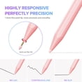 thumbnail image 4 of Stylus Pen for iPad 2018-2025 - Fast Charging Active Pencil with Palm Rejection, Tilt Sensitivity, Compatible with iPad 11th/10th Gen, Pro, Air, Mini - Pink, 4 of 6