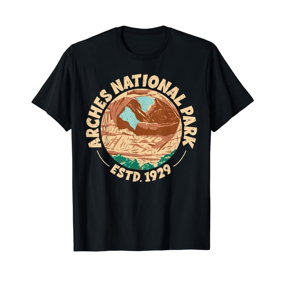 Arches National Park Tshirt 1929 Moab Utah Outdoor Nature T-Shirt