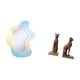 thumbnail image 5 of Espejo acrílico ondulado para maquillaje, decoración moderna para baño, pared, estatuas de gatos, figuras, sujetalibros, soportes para estantes, adorn, 5 of 8