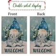 thumbnail image 2 of Christmas Welcome Garden Flag Floral Double Sided Vertical Rustic Farmhouse Yard Seasonal Holiday Outdoor Decor 12x18 Inch Y004, 2 of 6