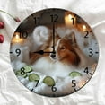 thumbnail image 2 of Soliyoahee Cute Little Elephant In The Bathtub Round Wall Clock Interesting Bathroom Decoration Silent No Ticking Sound Battery Powered for Living Room Bathroom Kitchen, 2 of 6