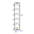 thumbnail image 6 of Auledio Towel Rack Wall Mounted Metal Wine Rack Towel Shelf Holder Storage with 6 Compartments for Bathroom Hand Towels, Washcloths - Bronze, 6 of 6
