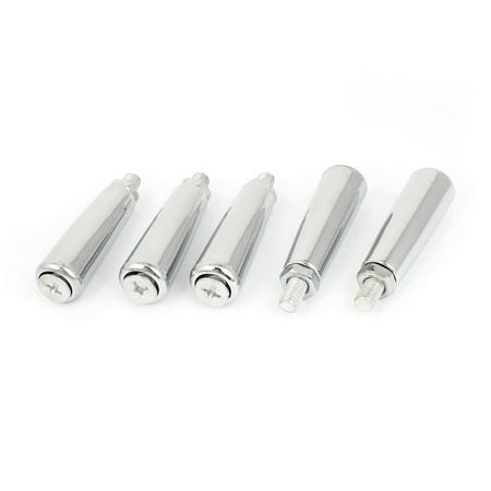 Unique Bargains 5Pcs Milling Machine 8mm M8 Thread Metal Revolving Handle Handgrip 75mm Length