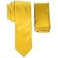 thumbnail image 3 of Stacy Adams Men's Satin Solid Tie Set, Gold, One Size, 3 of 4