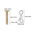thumbnail image 2 of LOLIPPYY 6Sets Assorted Color Snow Sweeper Accessories Shear Pin and Cotter Pin Set Metal Replacement, 2 of 7