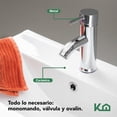 thumbnail image 3 of Gabinete Para Baño KingsHouse Mueble Lavamanos ovalín Monomando 2 Cajones Organizador Fibra de Madera MDF blanco, 3 of 7