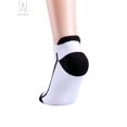 thumbnail image 3 of Gustave 4 Pairs Womens Men Low Cut Ankle Athletic Socks Cushioned Running Performance Breathable Tab Sock (White), 3 of 10