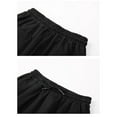 thumbnail image 4 of MYG Mens Casual Straight Shorts Korean Oversized Solid Drawstring Baggy Sweatpants, 4 of 9