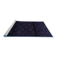 thumbnail image 2 of Ahgly Company Machine Washable Indoor Round Persian Blue Traditional Area Rugs, 7' Round, 2 of 4