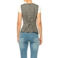 thumbnail image 3 of Women's Dressy Casual Racerback Vest Three Button Tuxedo Suit Waistcoat, 3 of 6