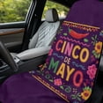 thumbnail image 3 of Xixirimido Car Seat Cover Towel Sweatproof Gym Seat Protector with Non-Slip Backing Universal Fit Front Seat Mat for Sports, Beach, Swimming, Cinco De Mayo Floral, 3 of 8