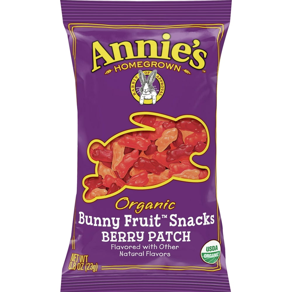 Annie's Organic Bunny Fruit Snacks, Berry Patch, 18 Pouches Walmart