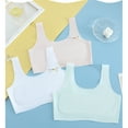 thumbnail image 2 of 4 Pack Training Bras for Girls Seamless Adjustable Cami Bralettes Training Bras for Girls Kids Bra Bluet Bras for Girls 10-16, 2 of 5