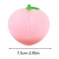 thumbnail image 3 of Pelota antiestrés realista con forma de melocotón de crecimiento lento | Juguete antiestrés para apretar, 3 of 9
